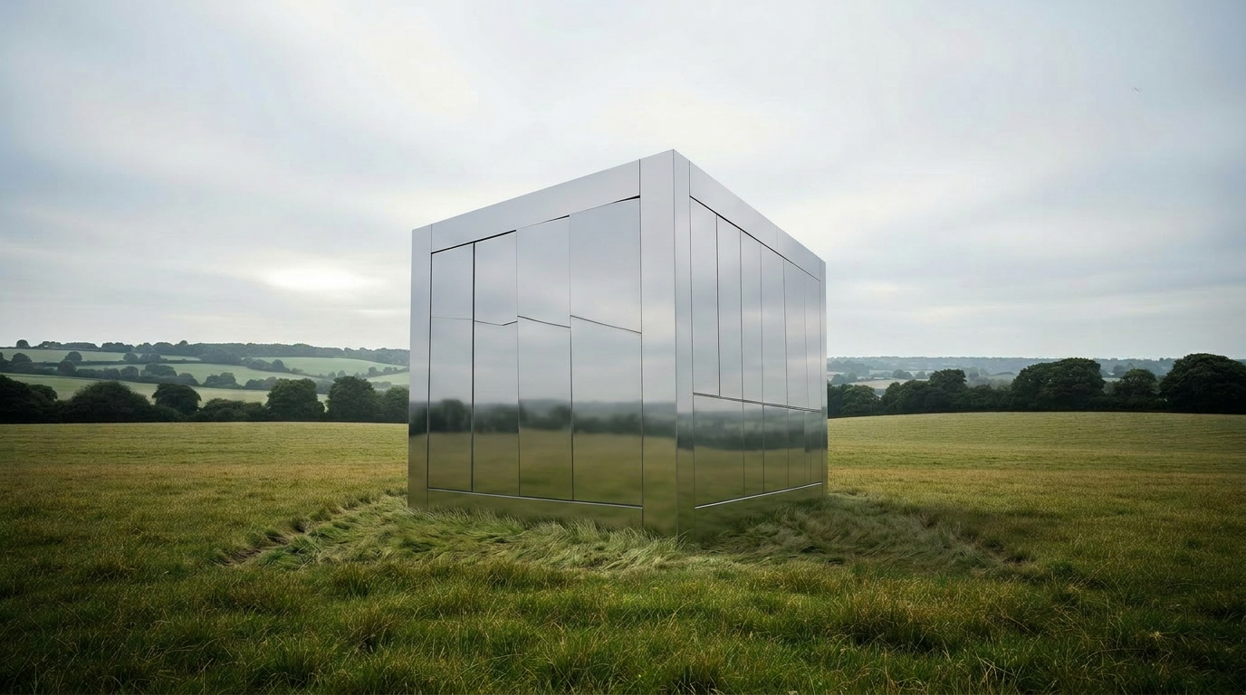 SpaceXity floating module in an open field